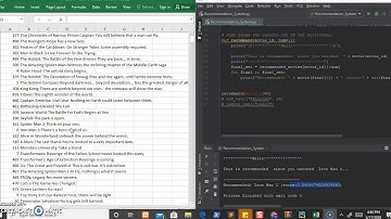 Content Based Recommendation System.