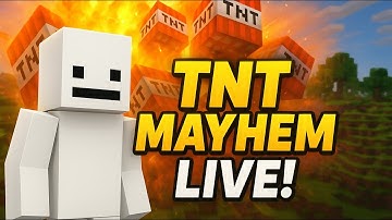 MINECRAFT TNT BLAST IN MASSIVE VILLAGE WITH SUBSCRIBERS #minecraft #shortsfeeds #roblox