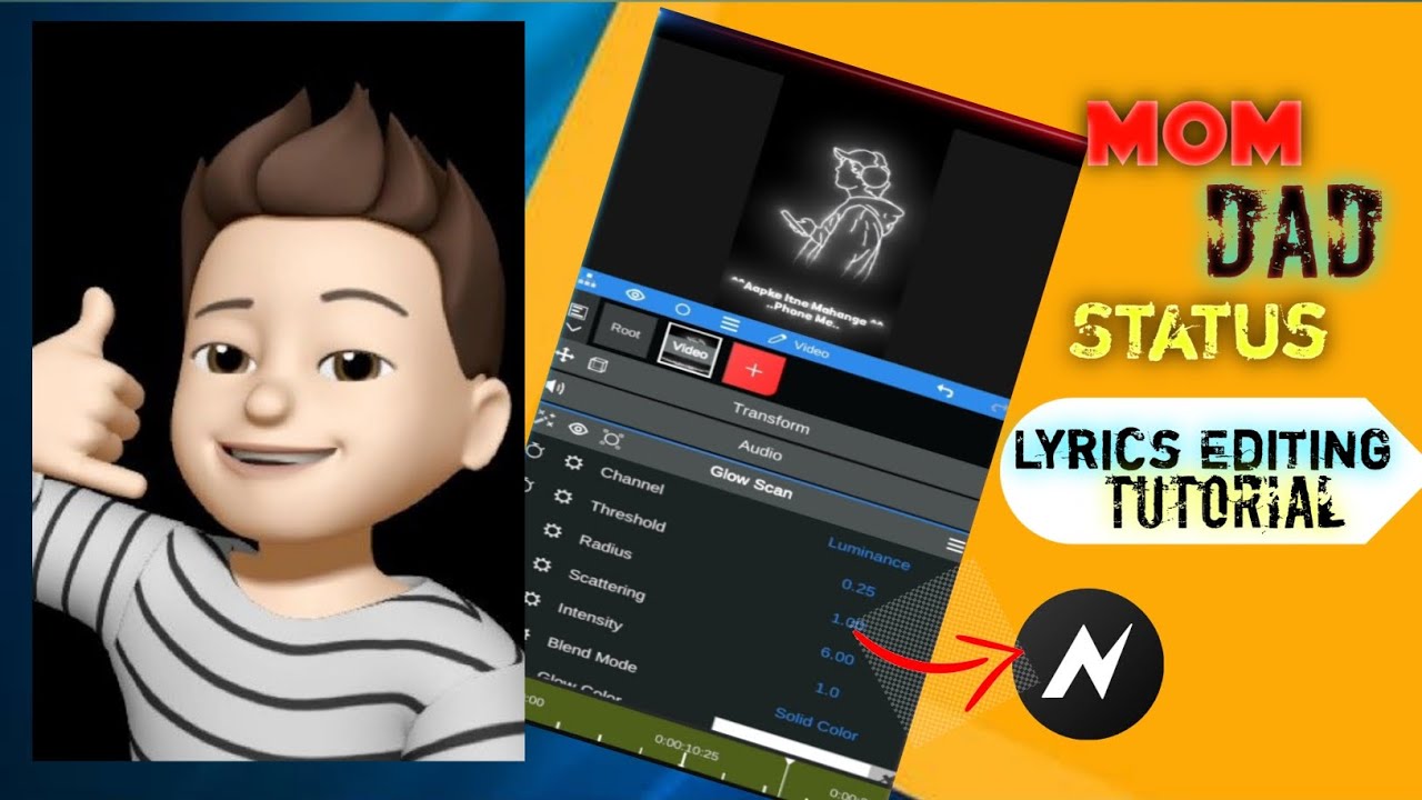 New Status😱Video Editing Tutorial Node Video।। Mom💓Dad Status Video ...