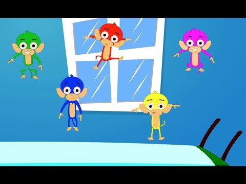 Five Little Monkeys | Nursery Rhymes | Songs For Children | Video For Kids And Babies