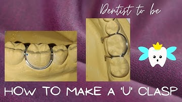 How to make a U clasp 😀