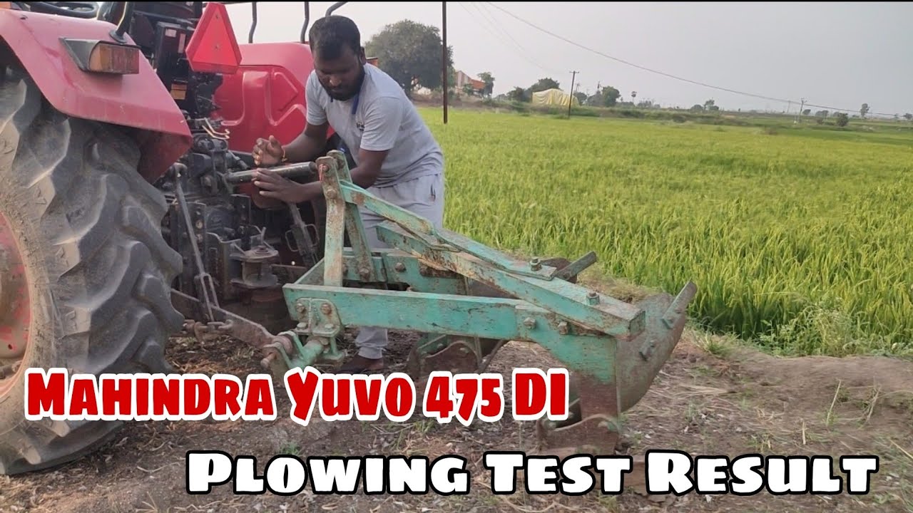mahindra yuvo 475 di Disc plowing test results | Disc Plough tractor plow video |Jagan Village Drive