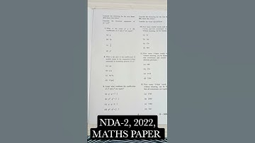 NDA-2,2022 ||MATHS PAPER