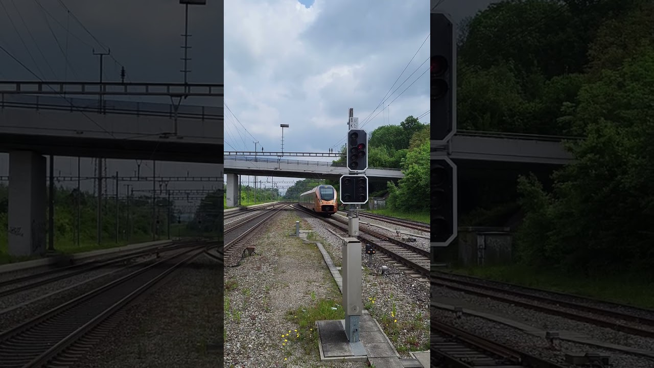 SOB Traverso beim Bahnhof Othmarsingen im Kanton Aargau, Schweiz 2023 / #shorts