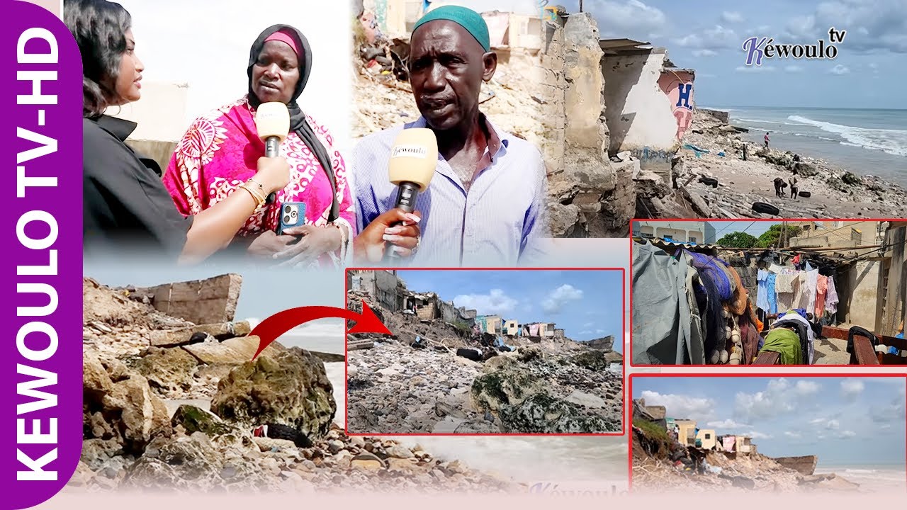 Plusieurs maisons emportées par la mer: A Dakar des dizaines de villes menacées de disparaitre