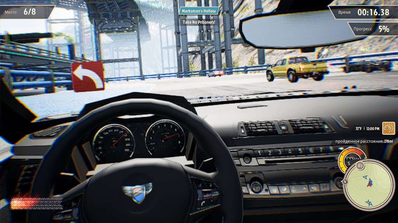 WRECKREATION in VR Cockpit view race9 UEVR Oculus Rift