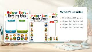 Community Helper Sort | Community Helpers Worksheets | Printable PDF | Etsy | 12