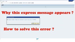 SAP Error Express Document screenshot 3