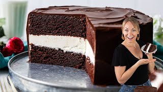 The Giant Version of a Classic Childhood Snack: Ding Dong Cake