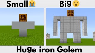 |How to make huge Iron golem|😮|Huge Iron golem in Minecraft|🤩 [PART 2] #minecraft