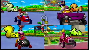 Mario Kart Double Dash!! Nintendo Gamecube All 16 Stages 4 player Netplay Versus 150cc Races 60fps