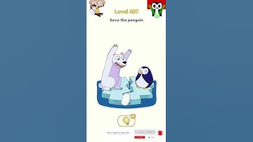 inavb DOP 2: Delete One Part  Level 807 Save the Penguin Gameplay Solution #shorts #DOP2