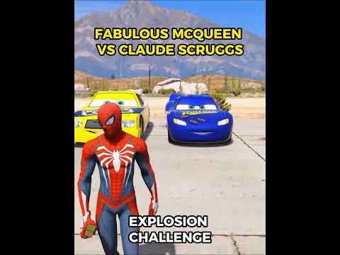 FABULOUS MCQUEEN VS CLAUDE SCRUGGS EXPLOSION CHALLENGE #disneycars #lightningmcqueen #mcqueen #cars