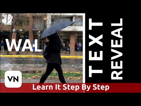 TEXT Reveal in VN Video Editor - Tutorial