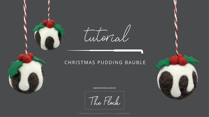 Pudding Christmas Bauble Decoration x1