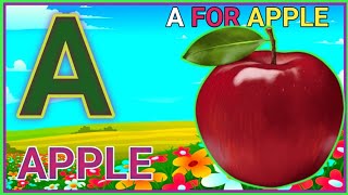 A for apple | अ से अनार | abcd | Abc phonics song nursery rhymes