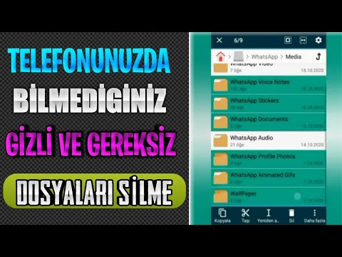 Video: Telefon Hafızasından Dosyalar Nasıl Silinir