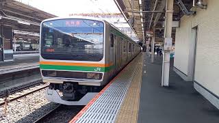 JR東日本E231系U55編成　大宮駅8番線発車20240308 105712