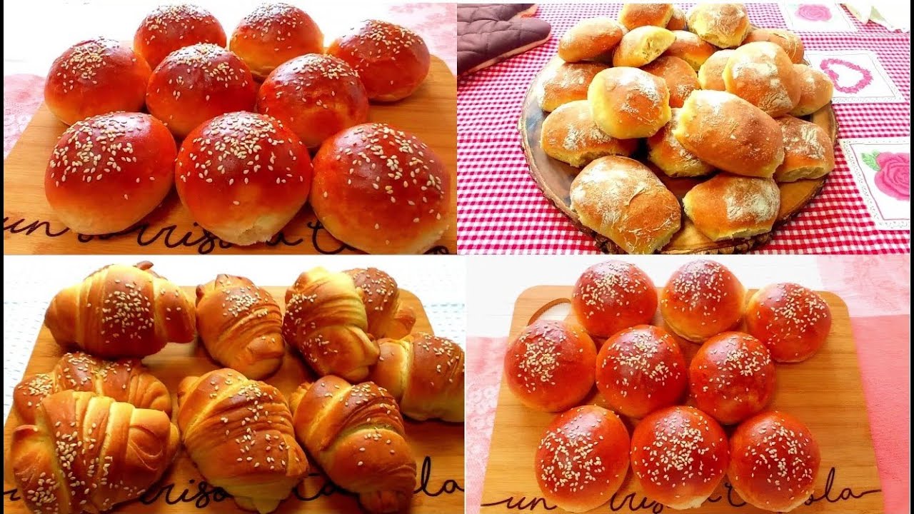 3 RICETTE DI PANINI CHE NON PUOI PERDERE - PANINI FATTI A MANO SENZA IMPASTARE - PANE FATTO IN  CASA