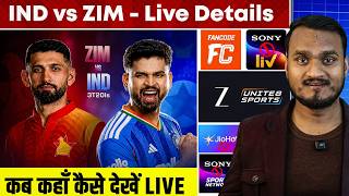 India Vs Zimbabwe Series 2026 Live Streaming Details | How To Watch Live In Mobile App & TV Channels screenshot 2