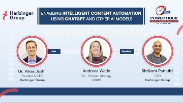 Webinar - Enabling Intelligent Content Automation Using ChatGPT and other AI Models