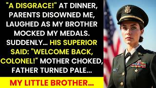 At Dinner They Called Me a Failure — Then My Brother’s Captain Said Welcome Home, Colonel