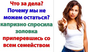 Не думала я, что вы нас выгонять будете! И не стыдно? Вам что, еды жалко? не унималась золовка