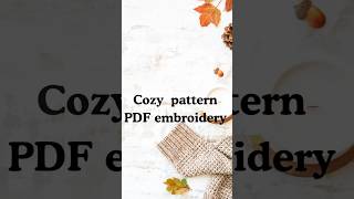 Autumn Umbrella Hand Embroidery Pattern PDF | Cozy Fall Embroidery Design for Beginners #embroidery