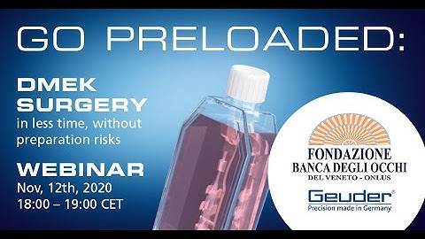 DMEK Rapid Preloaded Webinar from November 12, 2020