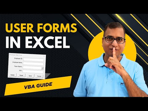 Advanced Guide: Creating A User Form in Excel VBA - YouTube