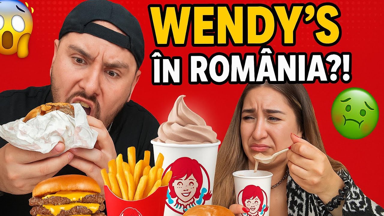 Primul Wendy’s din România! 🍔 Merită sau NU?! 🤢🤯