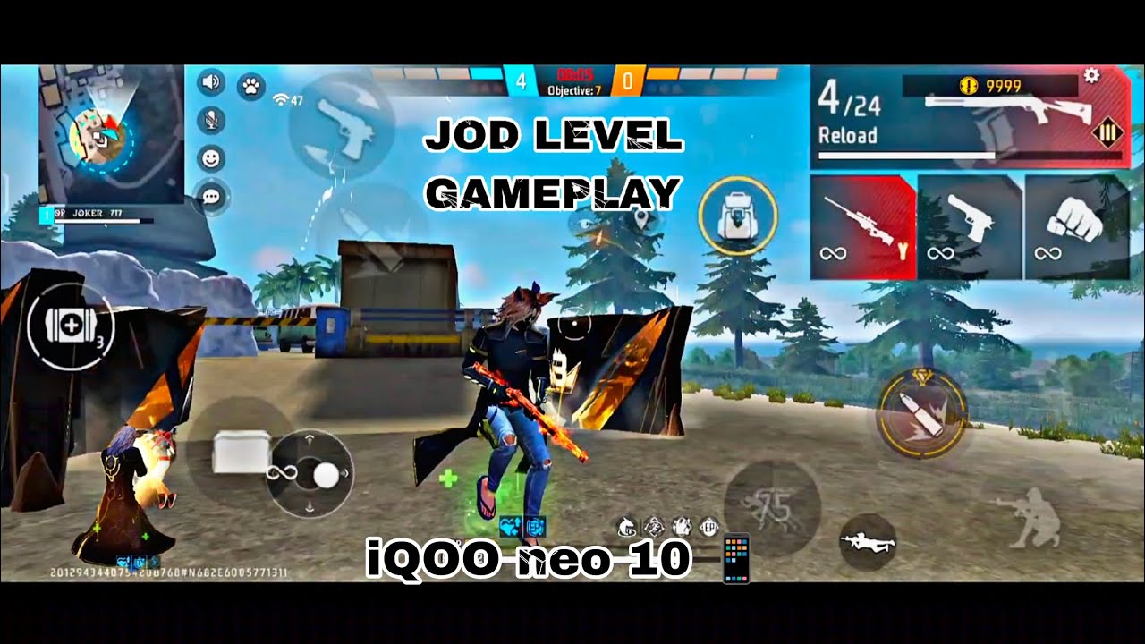1 VS 1 JOD LEVEL GAMEPLAY IN IQOO NEO 10 📱🤡😱🔥