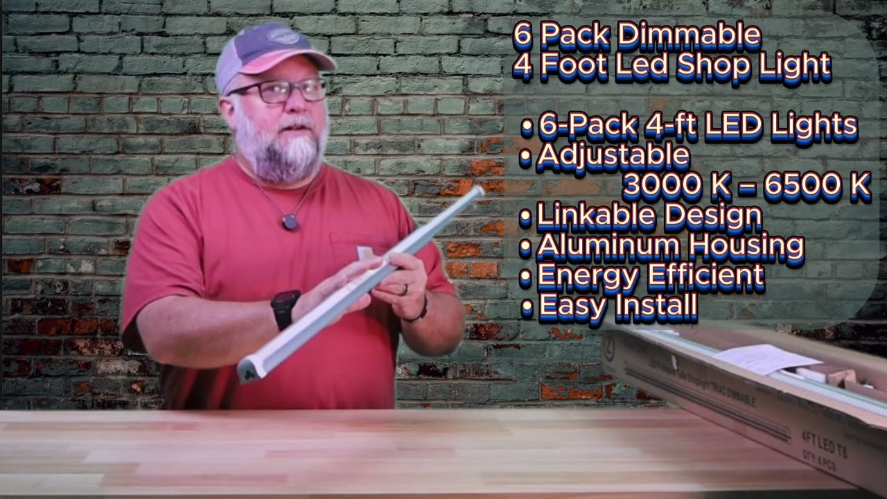 Zi-ZOHNSON 6 Pack Dimmable 4 Foot Led Shop Light Review — Tested, Explained, and Rated! W9380