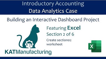 Section 2, KAT Mfg, Excel (full): Tutorial video: Constructing an interactive Excel dashboard