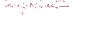 hydrochoric acid is mixed with lead(II) acetate