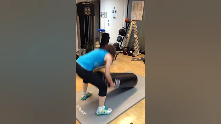 Cathy working the PunchBag