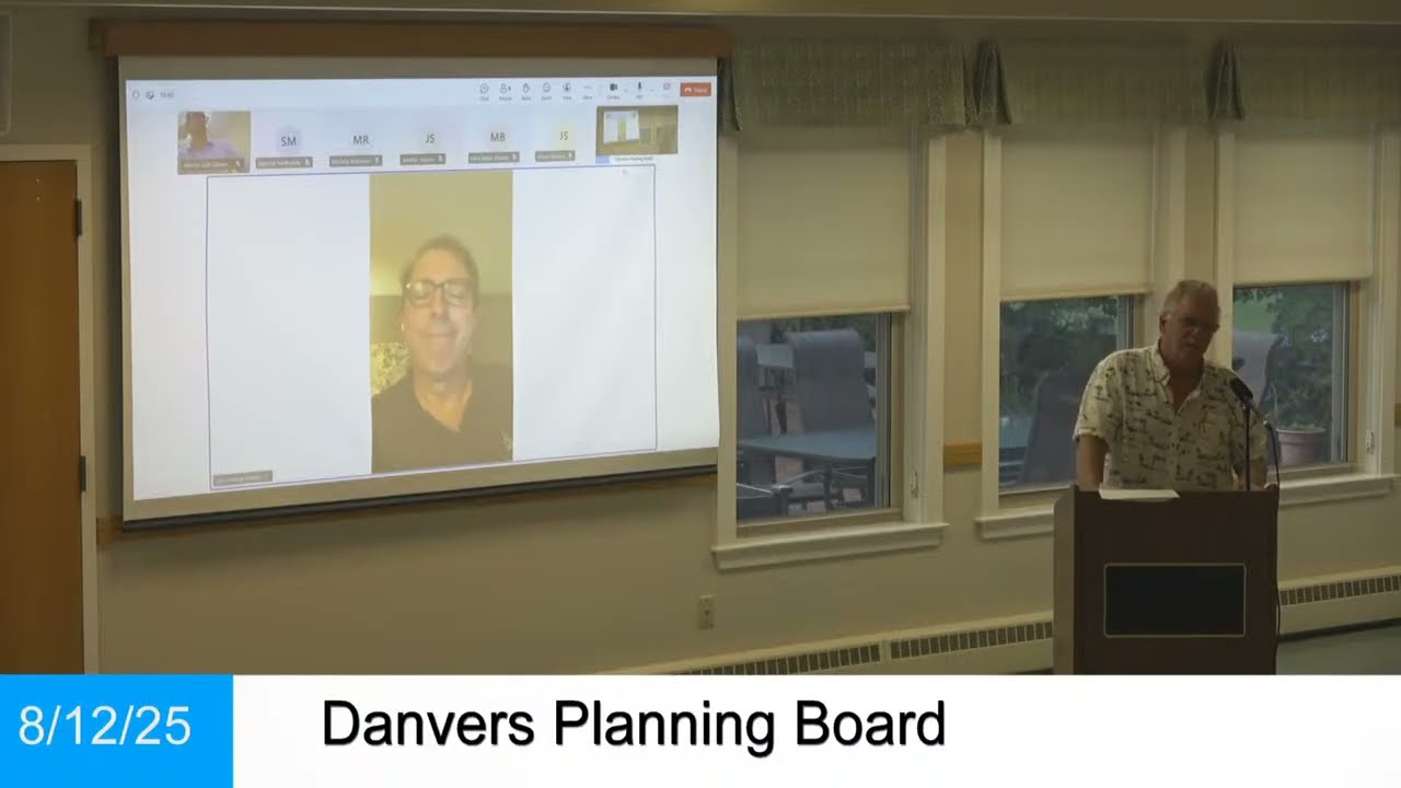 Planning Board Meeting: 8/12/25