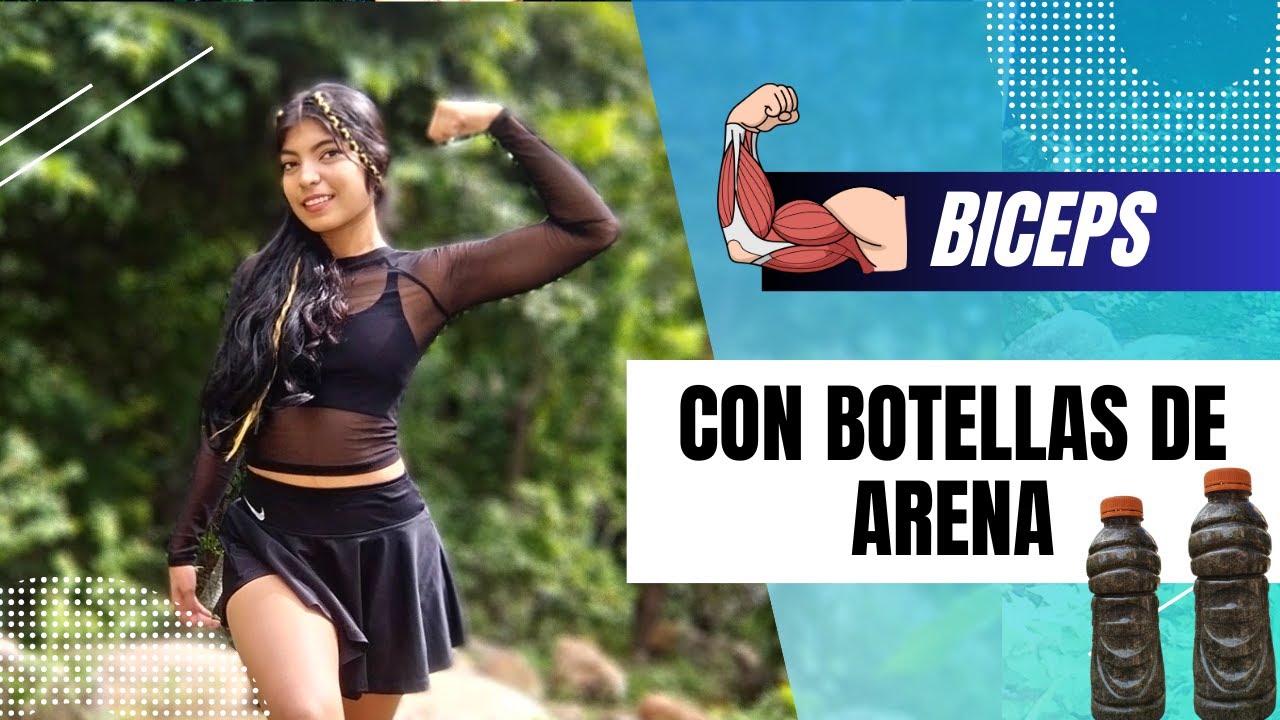 💪Rutina de bìceps para principiantes con solo 2 Botellas de Arena 🏡