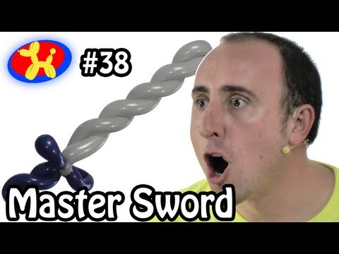 Balloon Master Sword - Balloon Animal Lessons #38 ( globoflexia - espadas con globos)