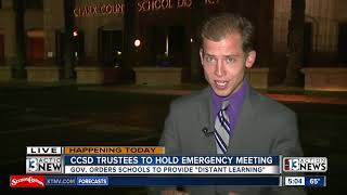 CCSD Board to host emergency meeting for online learning