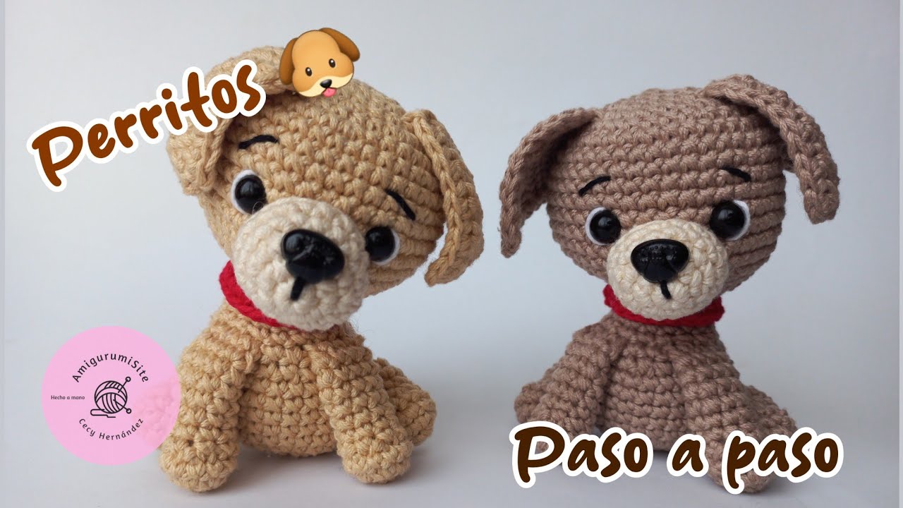 Amigurumi De Cachorro. Animal Relleno De Crochet. Juguete