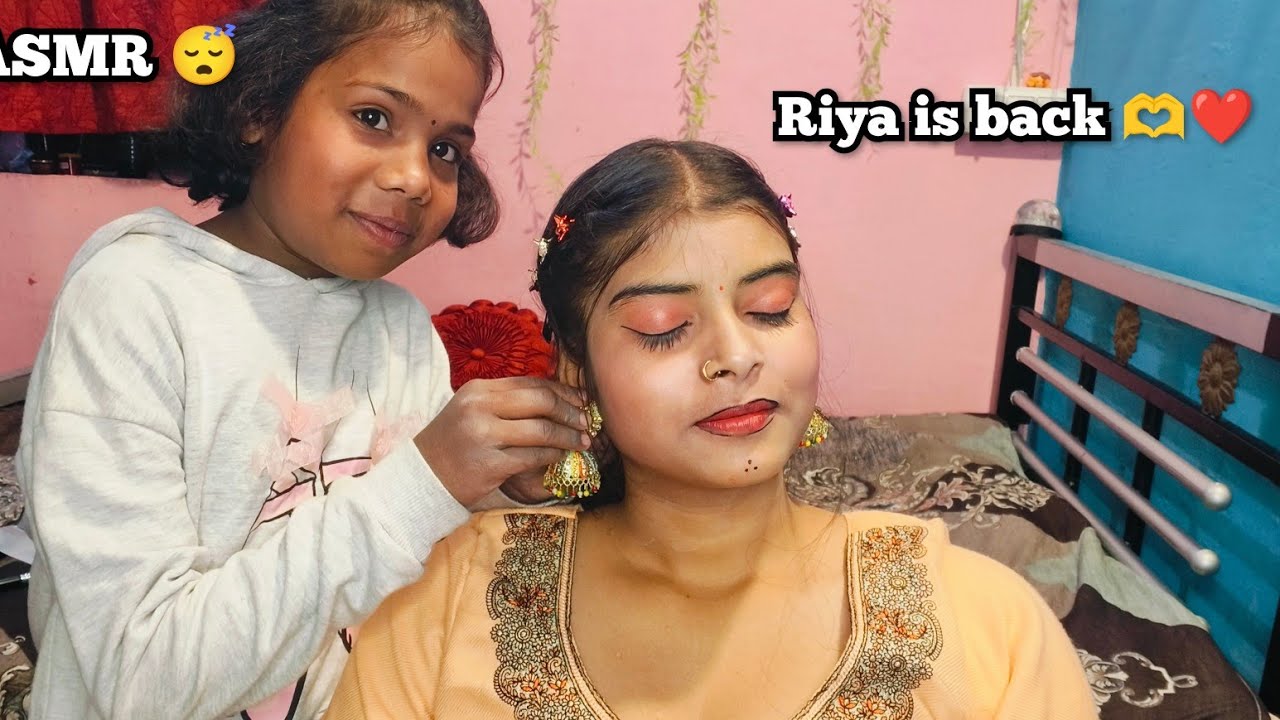 Guaranteed Deep Relaxation ASMR 😴 Riya Does My Makeup So Sweetly🌷(Super Sweet Tingles & Relaxation😴)