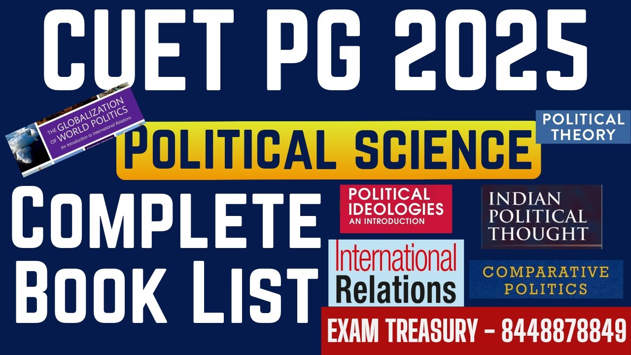 MA Political Science | CUET PG 2025 | Complete Book List | Exam ...