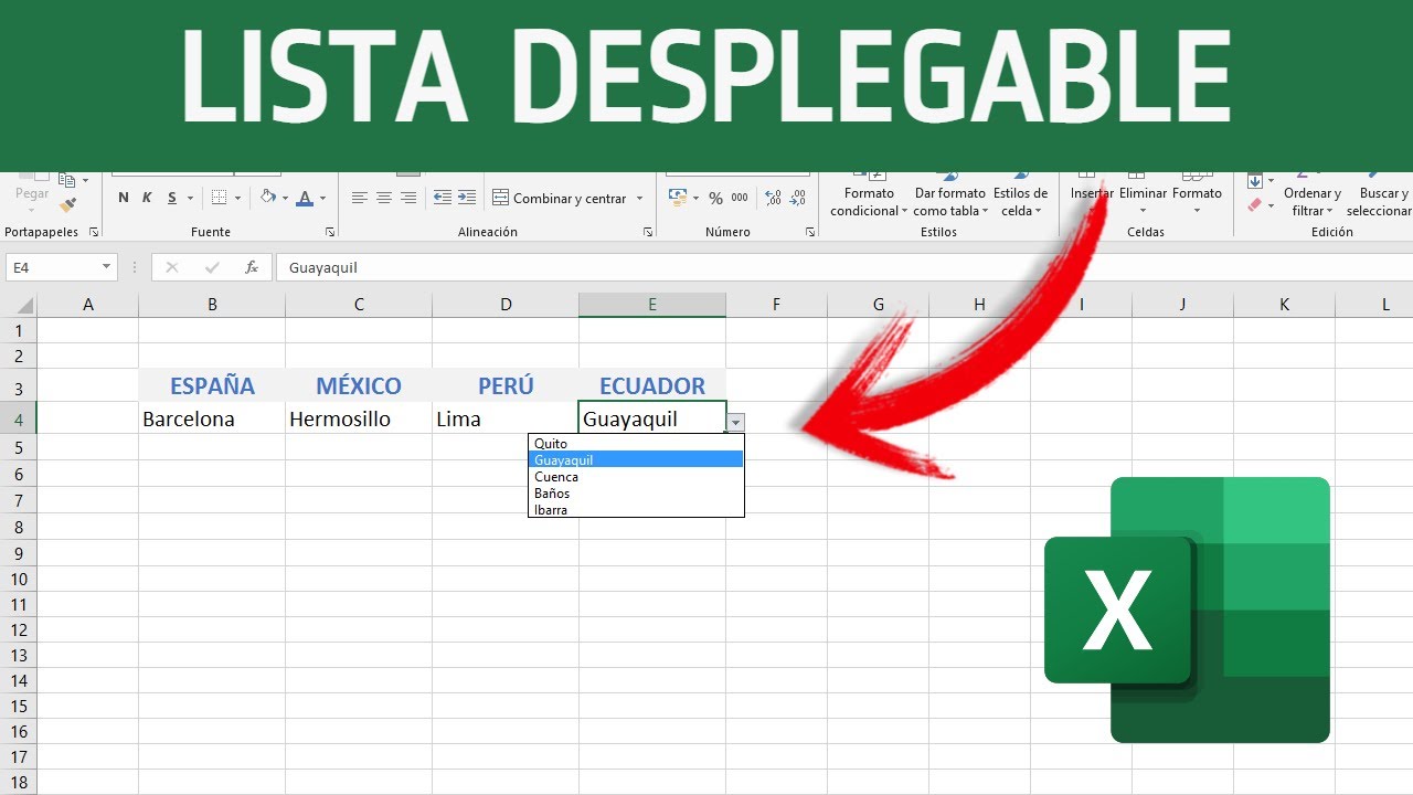 Como hacer listas en excel