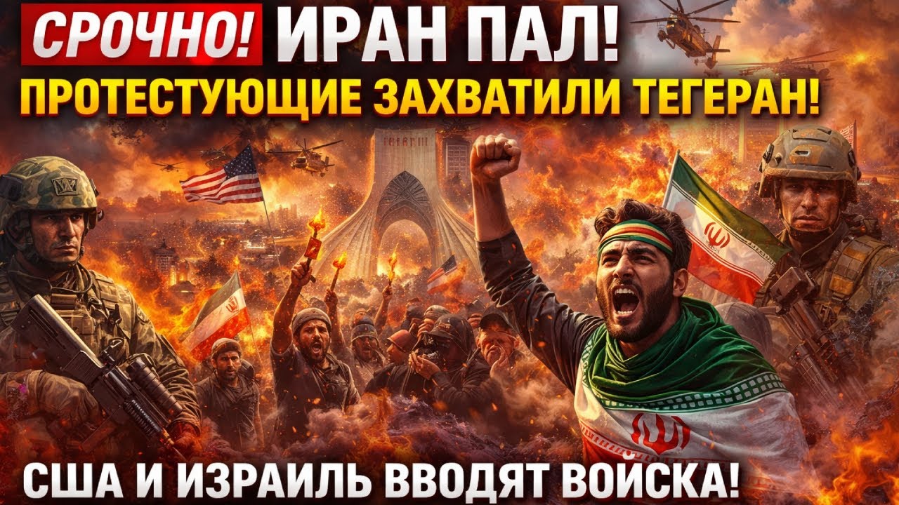 СРОЧНО! ИРАН ПАЛ! Протестующие захватили ТЕГЕРАН! США и ИЗРАИЛЬ вводят войска! Революция победила!
