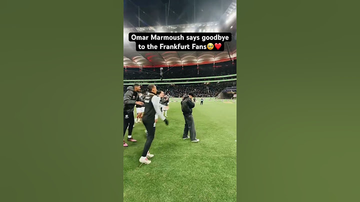 Farewell!👋 It‘s been a pleasure Omar Marmoush!❤️