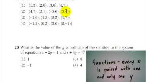 Integrated Algebra, August 2009, #19