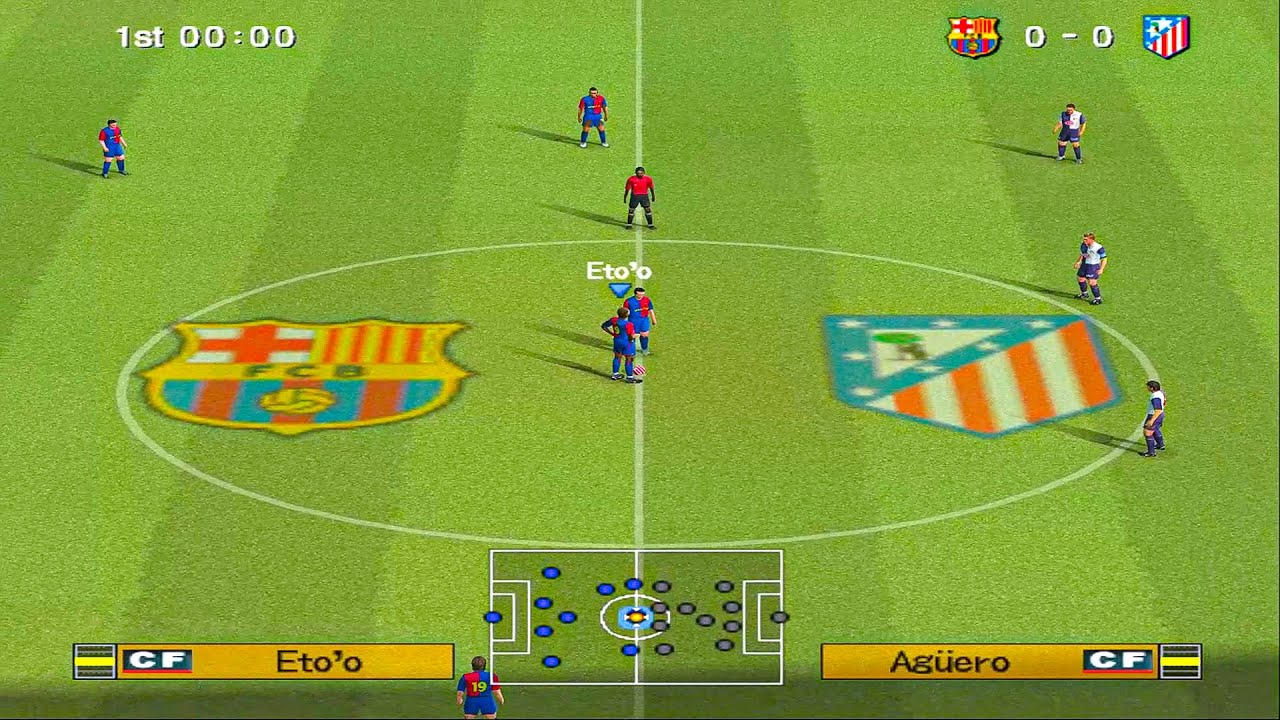 PES 6 - Barcelona vs Atlético Madrid | PS2