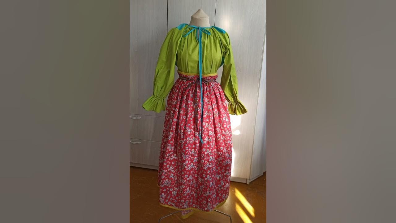 Русские народные сарафаны и рубахи. - YouTube