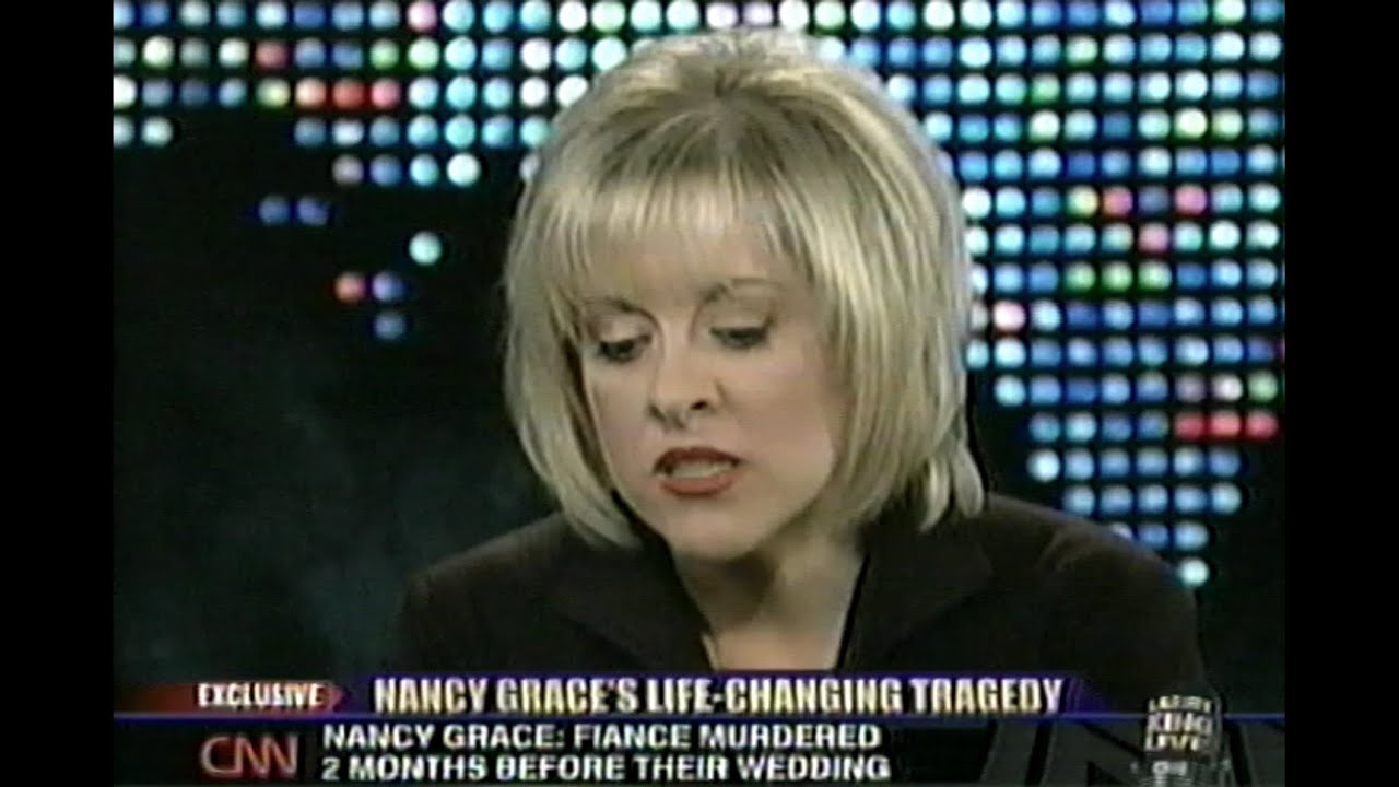 Nancy Grace On Larry King Live Discussing The Murder Of Her Fiancé 